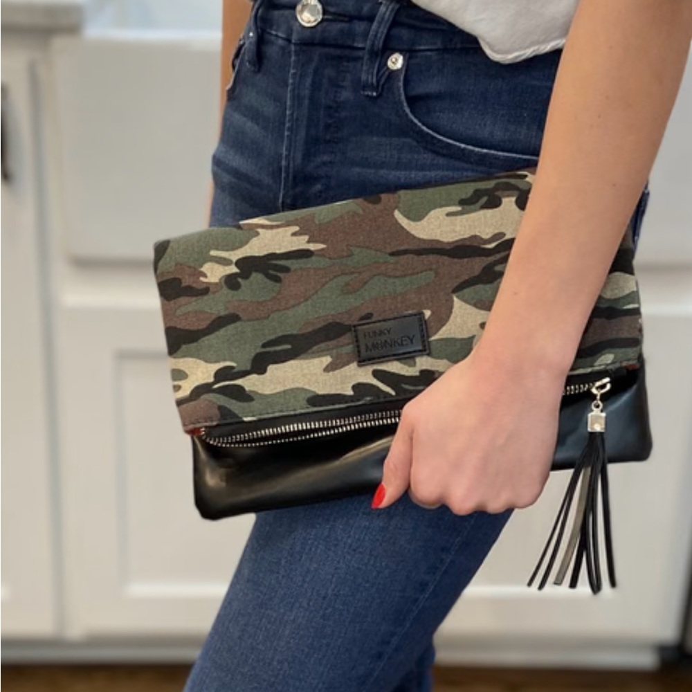 NWT Camo Clutch